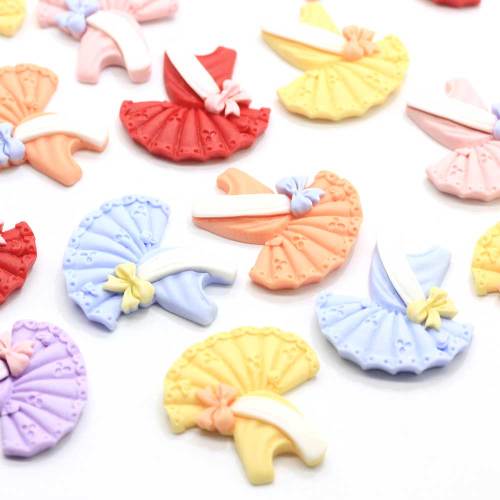 30mm Kawaii Hars Ballet Jurk Miniatuur Art Plaksteen Cabochon DIY Ambachtelijke Decoratie