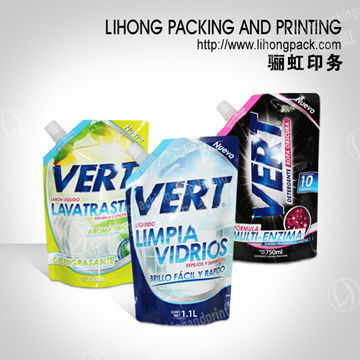 New Packaging For Daily Chemical Plastic Packaging Bag / standing bag with nozzle