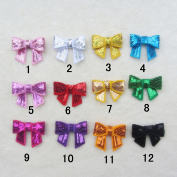 Sequined Bowknot Flower Hair Ornament Accessories, Shoes Flower Jewelry