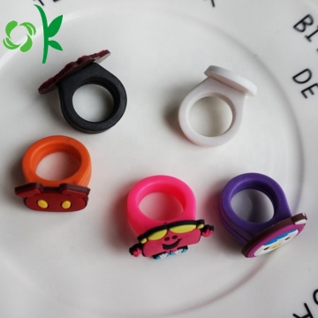 Wholesale Cartoon Children Silicone Finger Ring