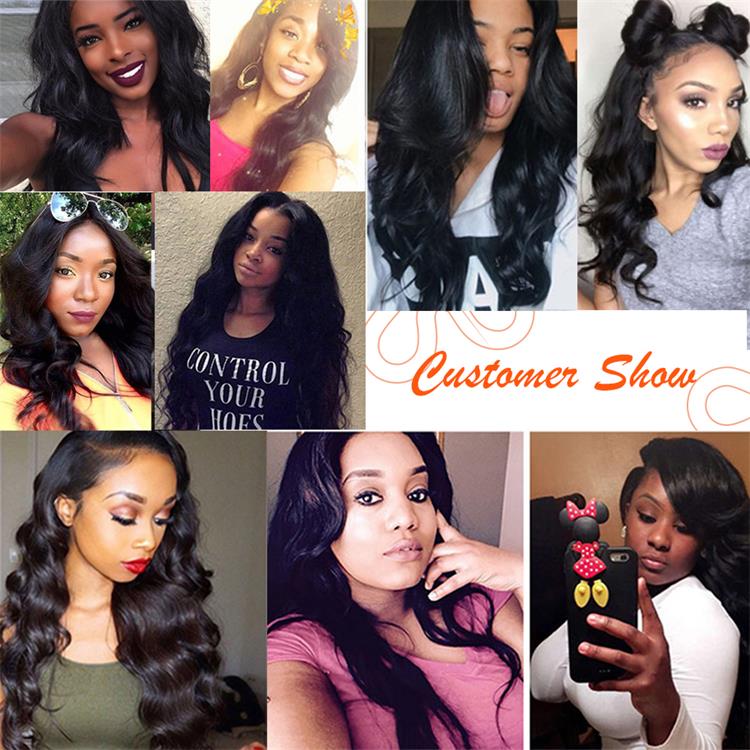 Usexy Wholesale Brazilian Hair Bundles Body Wave Human Hair Weave Bundles With Swiss Lace Frontal