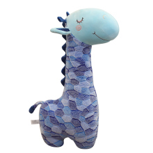Custom Cute Blue Giraffe Plush Toy - OEM ODM Stuffed Giraffe for Children Gifts