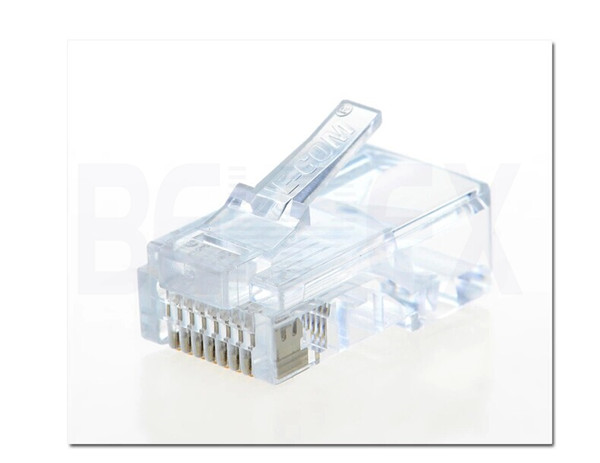 OEM UTP Clear Crystal Plug Cat5e Rj45 modular Plug