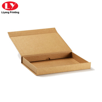 Brown Paper Box Kraft Cardboard Magnetic Lid