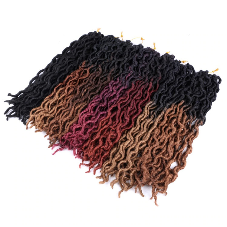 Gypsy Locs Crochet Braids Bohemian Locs Wavy Goddess Faux Locs Boho Synthetic Twist hair Dreadlock Braiding Hair