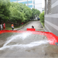 Portable flood barrier protect houses from flooding