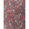 Tissu d&#39;impression en mousseline avec bulles de polyester design Paisley