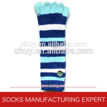 striped five toe sock