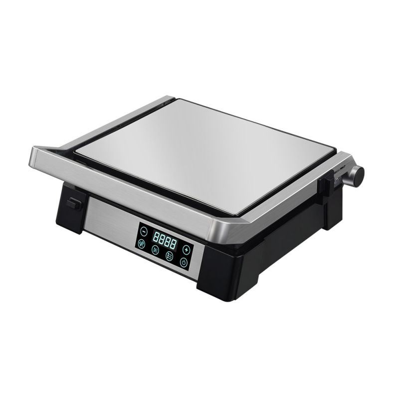 4 Slices 2000W Electric Contact Grill Panini Maker Grilling Machine Press Grill With Digital Control Panel