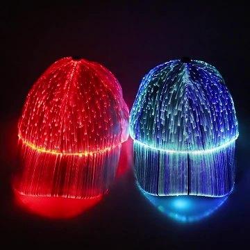 Fiber Optic LED Multicolor Glow Baseball Cap