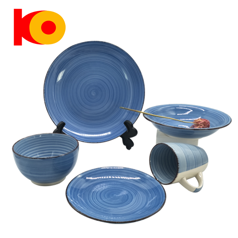 Hot sale hand painted 20pcs dinnerware set ceramic stoneware dinner sets