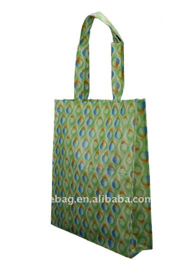 fashion color printed laminated nonwoven shopper bag