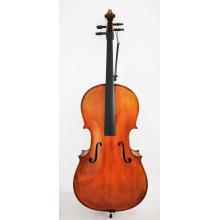 Glanzende afwerking massief houten cello