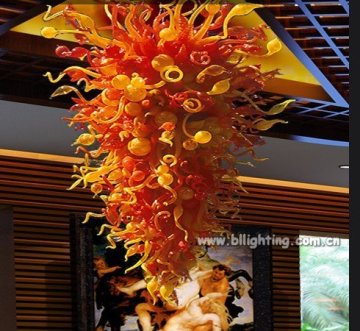 Modern art glass dale chihuly style chandelier