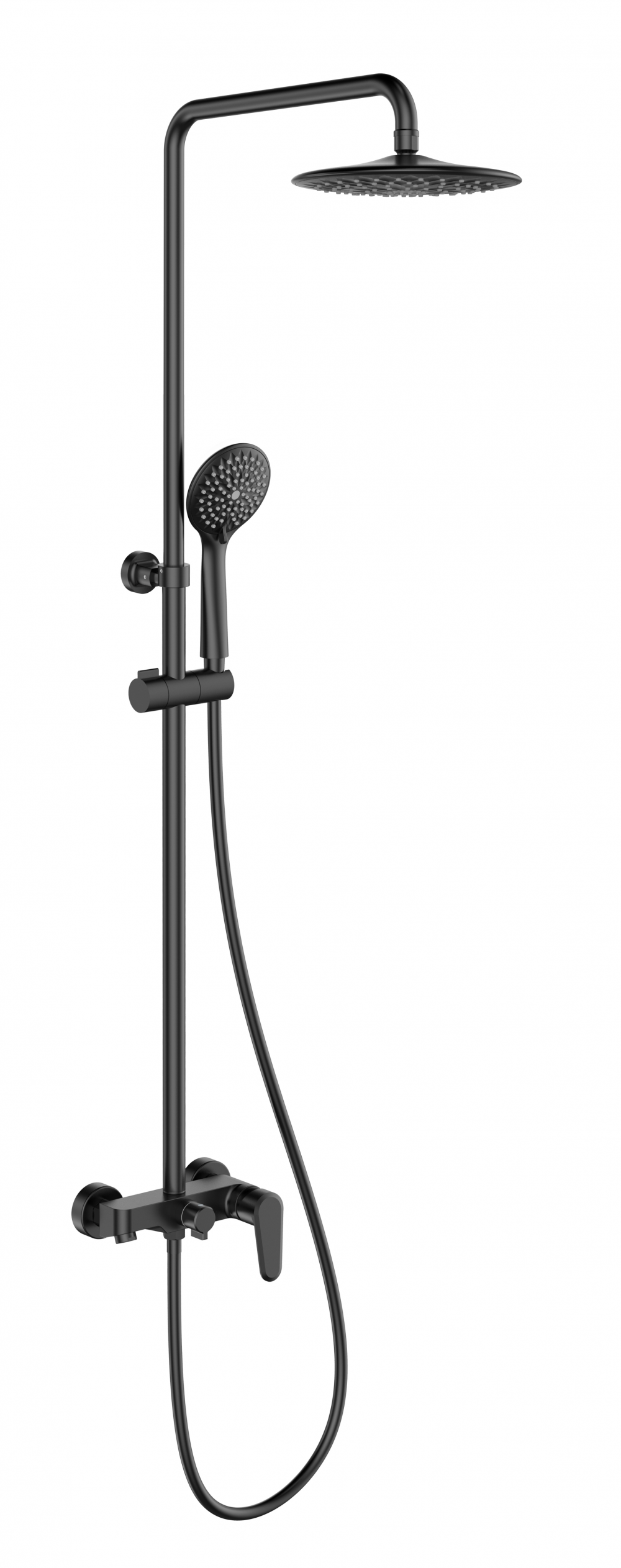 Three Function Shower System Matte Black