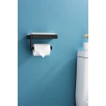 Stainless Steel Toilet Paper Roll Holder With Shelf