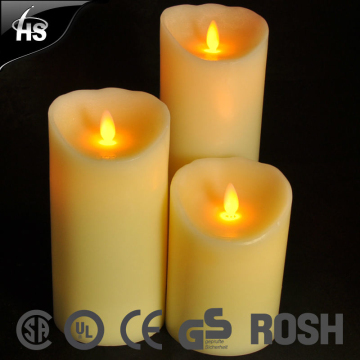 inexpensive Lumina Wax moving wick flameless candles for Modern home