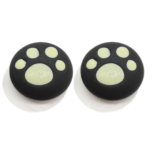 New Arrived Multi Colors Cat Paw Button Resin Cabochon Decoration Beads Artificial Crafts Handmade Ornament Accessory