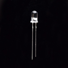 Bougie LED clignotante de 5 mm avec projecteur à lentille transparente