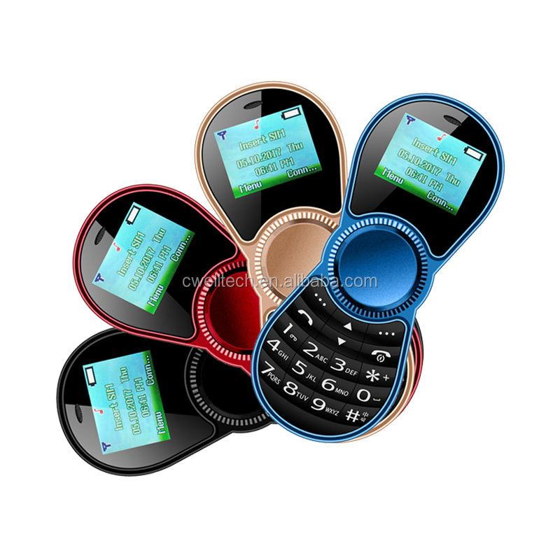 Special mobile phone Spinner style 1.01 Inch Screen Single SIM Card MTK Chipset Cell Phone