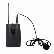 Cordless lapel microphone system