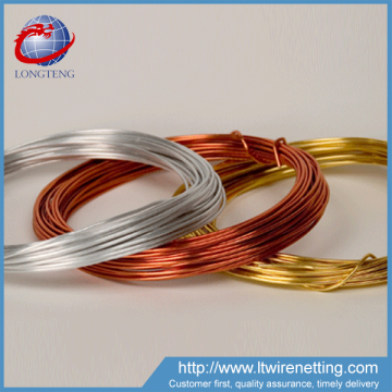 wholesale florist wire/lacquered florist on roll/jewelry craft flat wire