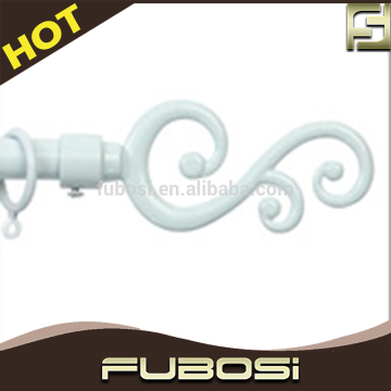 Popular fancy curtain rods flat curtain rods