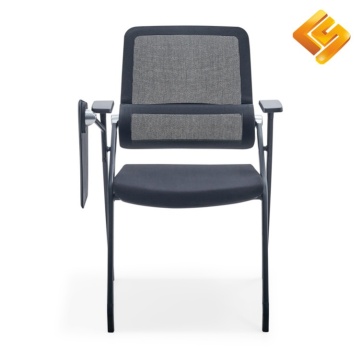 Folding Mesh Conference Chair with Retractable Tablet