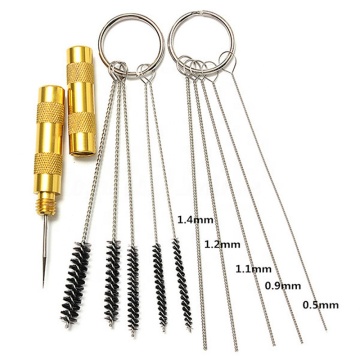 Multi-Purpose Stainless Steel Needle & Brush Kit for Spray Gun Cleaning