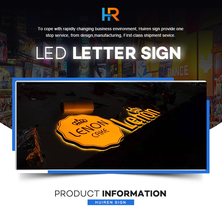 acrylic logo led signs electrical fancy company names back lighting up