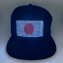 Bluetooth Editable LED Hats - Cool Message Caps for Parties