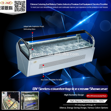 Hotel Commercial Ice Cream Counter Refrigerators