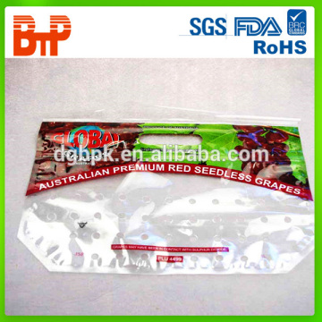 grape bag with slide and ziplock