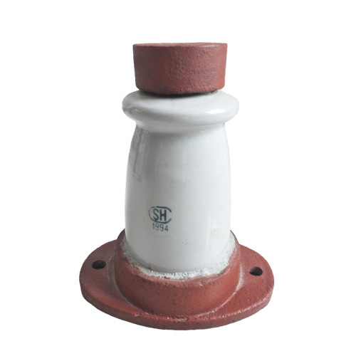 Electric power circuit post type porcelain insulators