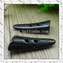 fashion garment accessory black horn toggle button