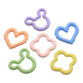 Bestseller Hollow Resin Craft Multi Color Heart Flower Shape Craft voor doe-het-zelf haarspeldjes die accessoire maken