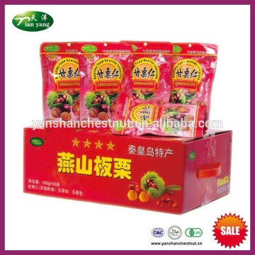 2015 New Organic Healthy Best Chinese Peeled Chestnut Nuts Snack