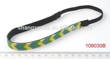 Wholesale Cheap High reflective custom elastic cord braided headbands