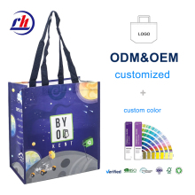 Reusable Matte Glossy Double Laminated RPET Shopping Bag
