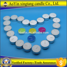 Decorative colorful tealight candle