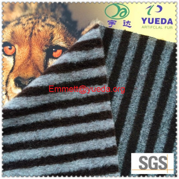 Stripe line jacquard knit boiled Woolen Fabric, Woollen Cloth Fabric, Wool Cloth Fabric