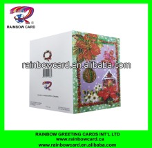 Handmade musical christmas new years greeting cards