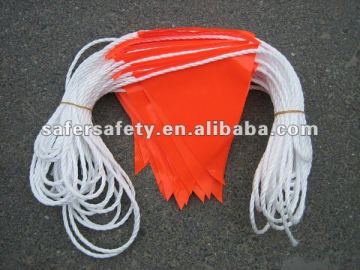 Triangle red warning flag