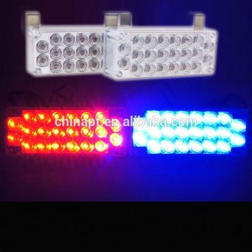 Super Bright 2x22 LED Strobe Light visor led strobe light