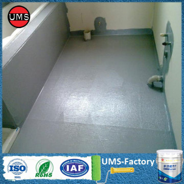 Waterproofing basement concrete floor paint