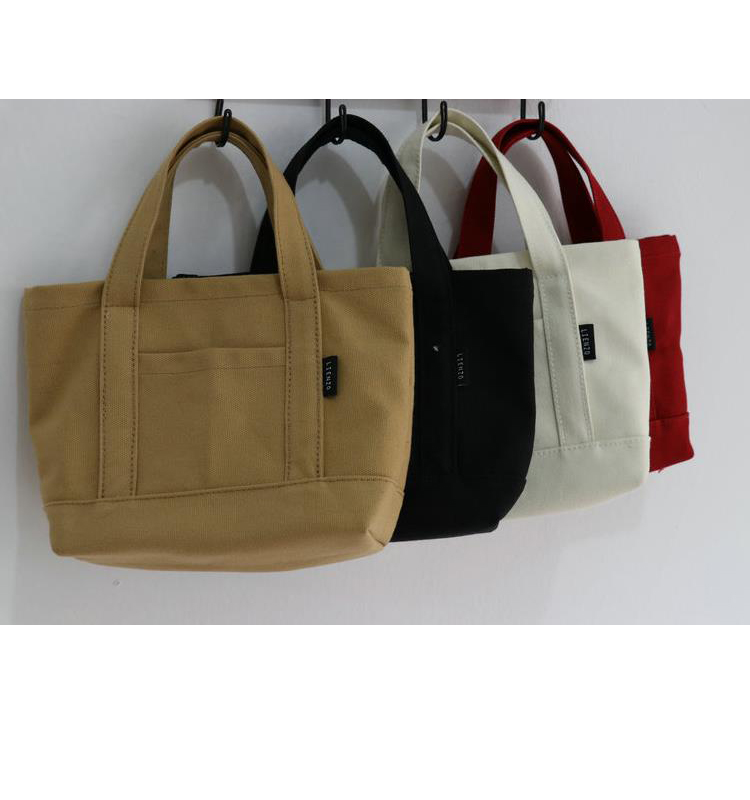 Modern Stylish mini phone bag eco friendly cotton canvas lady's tote handbag