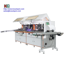 Automatic two colors bottles screen printer machine