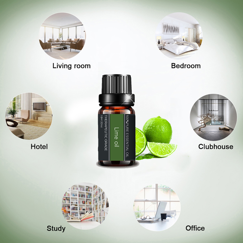 Label Pribadi Lime Essential Oil untuk Aromaterapi