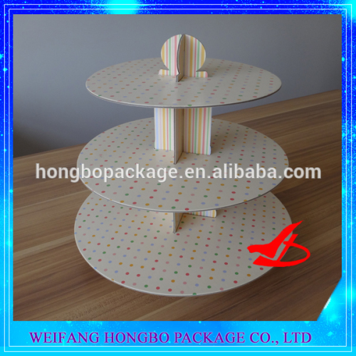 3 tier paper cupcake stand