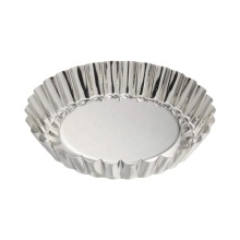 Factory Wholesale 4 Inch Silver Satin Quiche Tart Pans